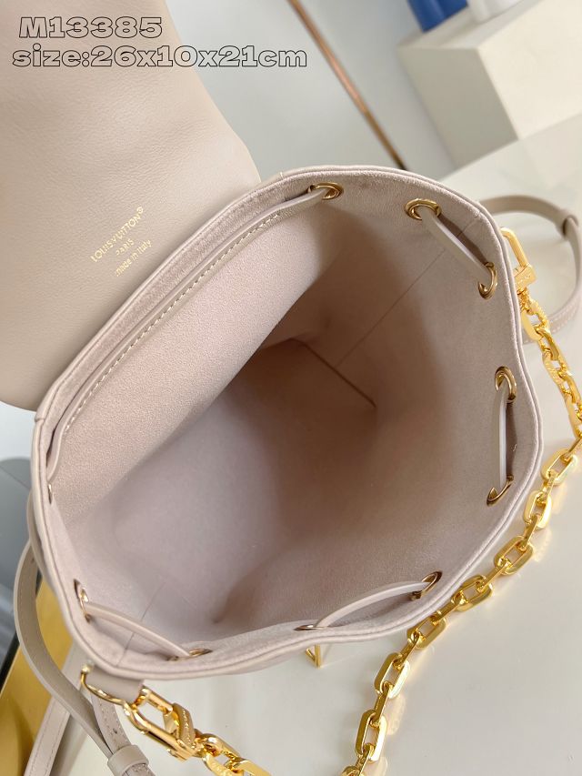 Louis vuitton original lambskin coussin backpack PM M13358 grey