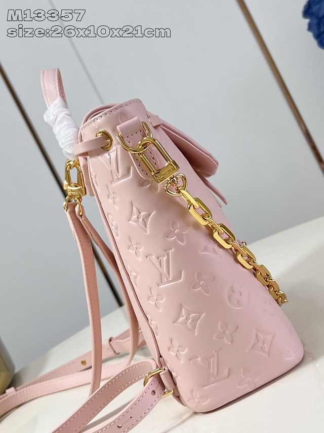 Louis vuitton original lambskin coussin backpack PM M13358 pink