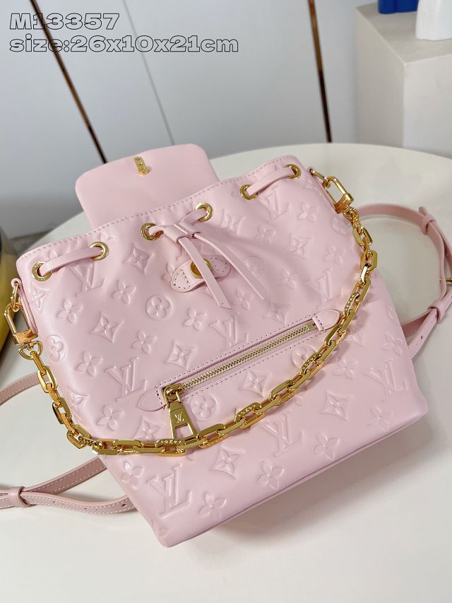 Louis vuitton original lambskin coussin backpack PM M13358 pink