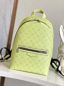 Louis vuitton original monogram canvas discovery slim backpack M14076 lemon yellow