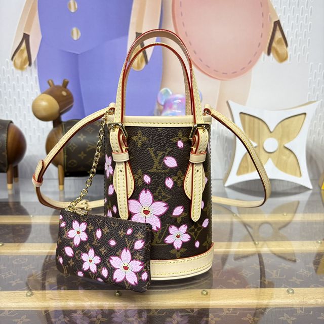 Louis vuitton original monogram canvas nano bucket M13417