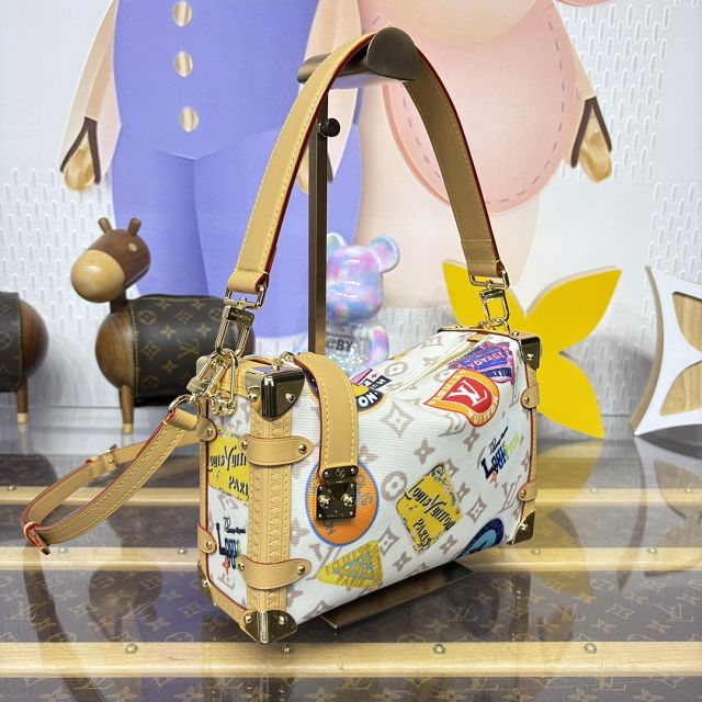 Louis vuitton original monogram dune canvas side trunk MM M14606