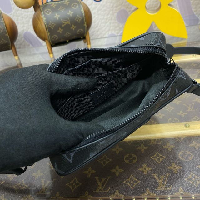 Louis vuitton original monogram eclipse trocadero wearable wallet M14253