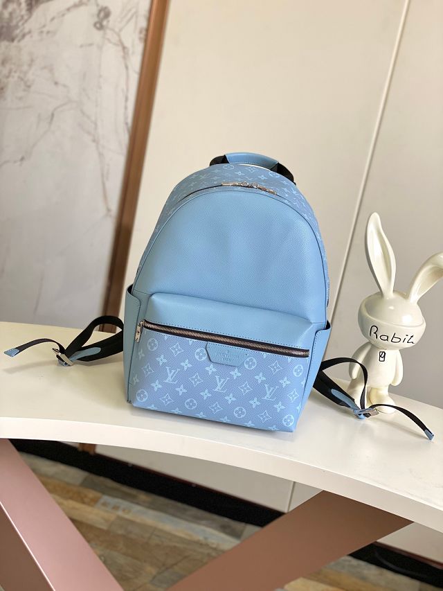 Louis vuitton original taiga leather discovery backpack pm M14072 blue