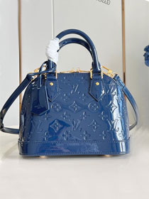 Louis vuitton original vernis leather alma BB M13169 blue