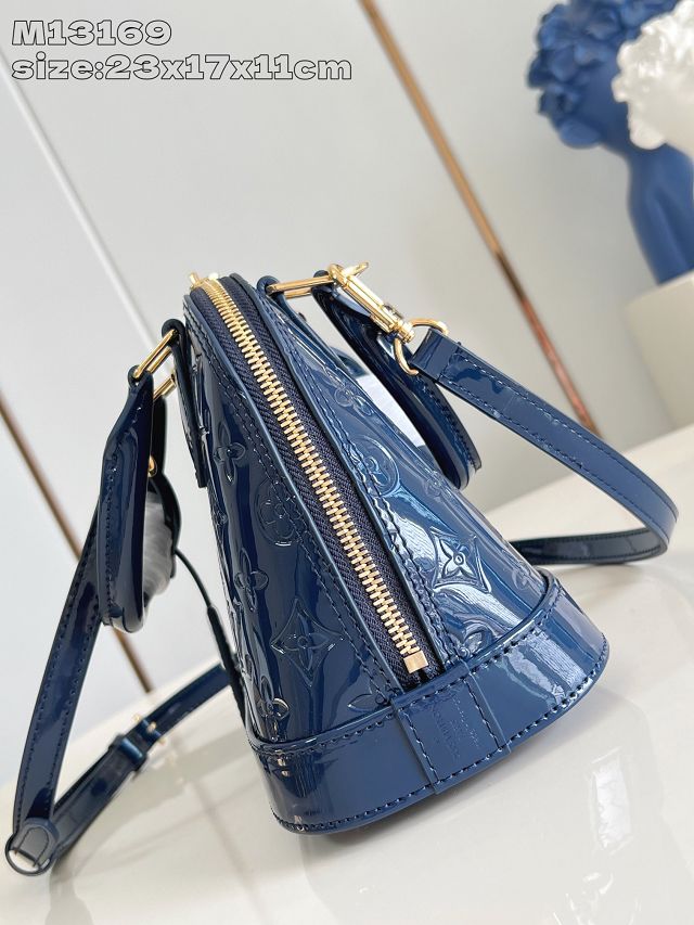 Louis vuitton original vernis leather alma BB M13169 blue