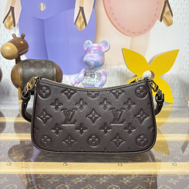 Louis vuitton original calfskin easy pouch M13614 chocolate 
