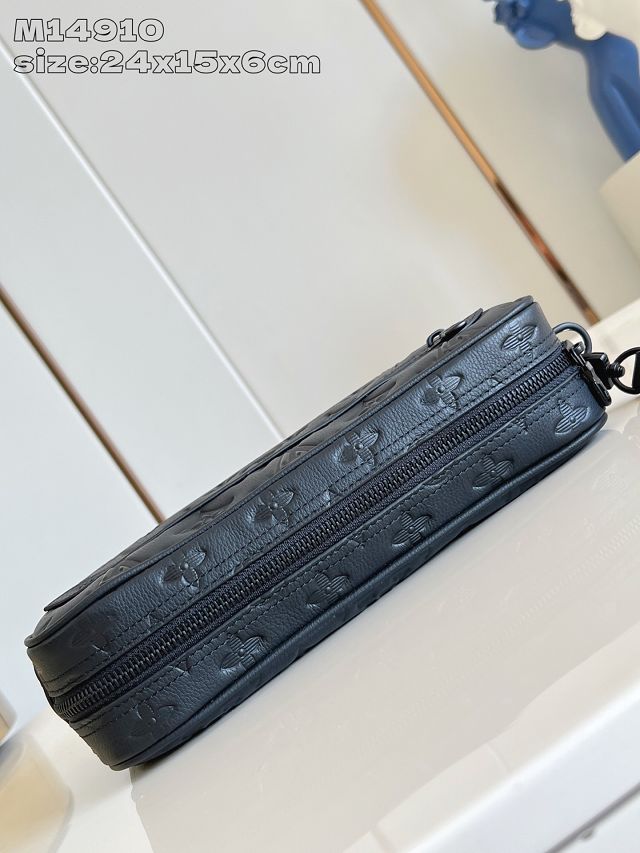 Louis vuitton original calfskin pochette kasai M14910 black