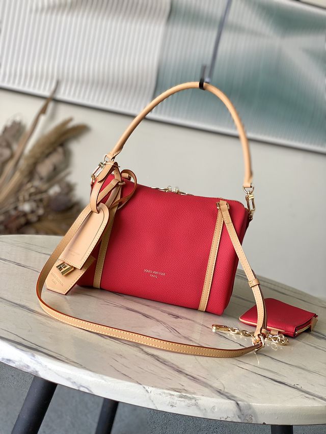 Louis vuitton original calfskin speedy soft 25 M13667 red
