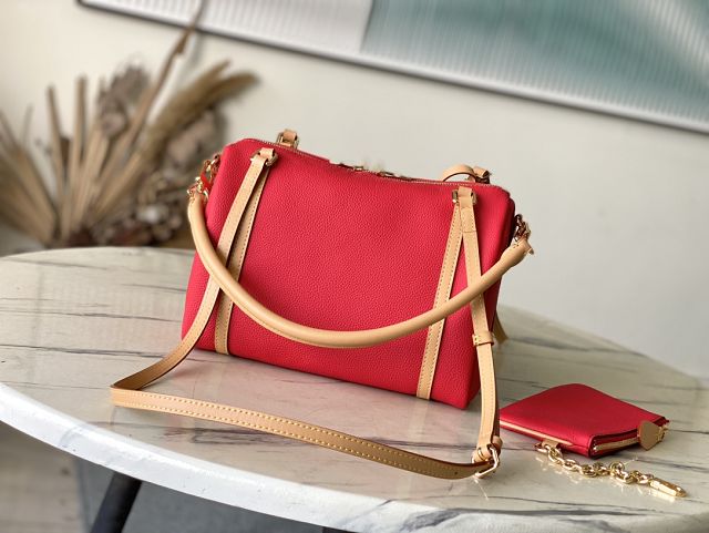 Louis vuitton original calfskin speedy soft 25 M13667 red