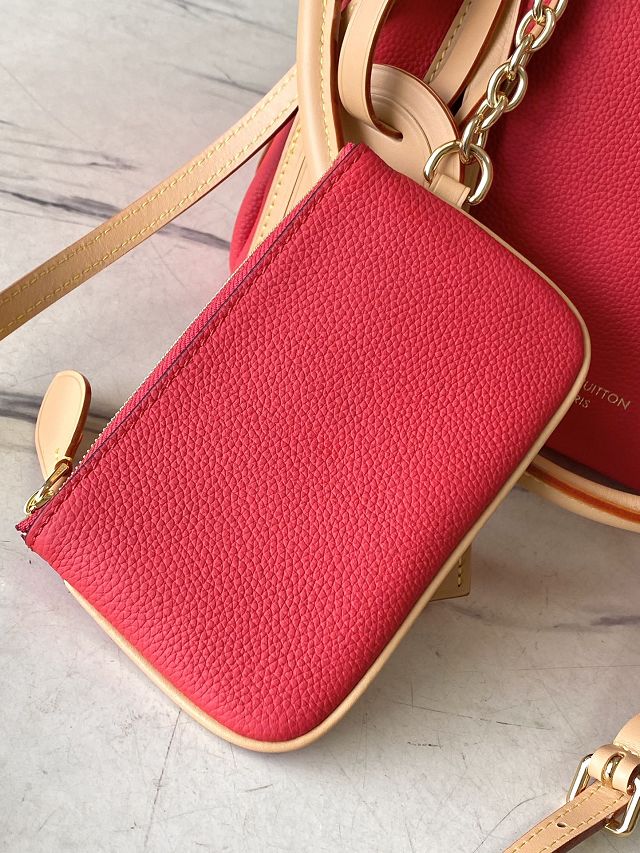 Louis vuitton original calfskin speedy soft 25 M13667 red
