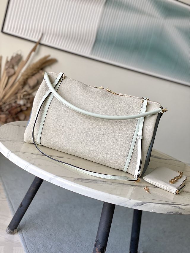 Louis vuitton original calfskin speedy soft 40 M13668 beige