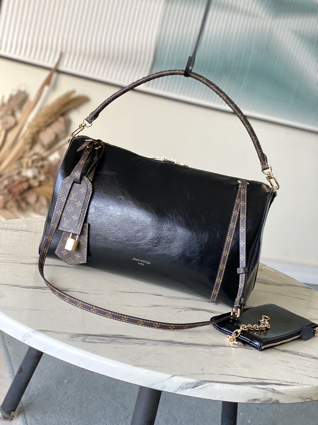 Louis vuitton original calfskin speedy soft 40 M13668 black