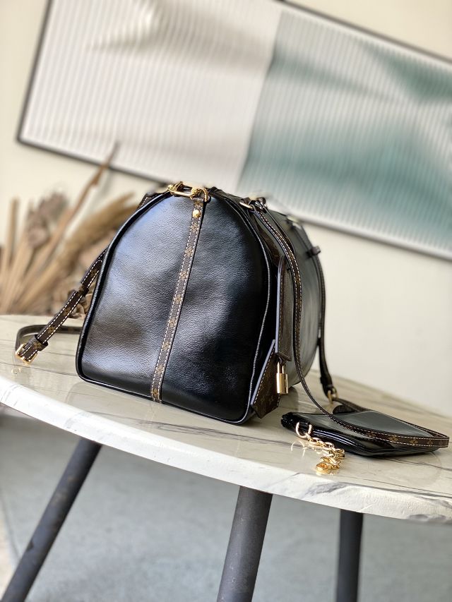 Louis vuitton original calfskin speedy soft 40 M13668 black