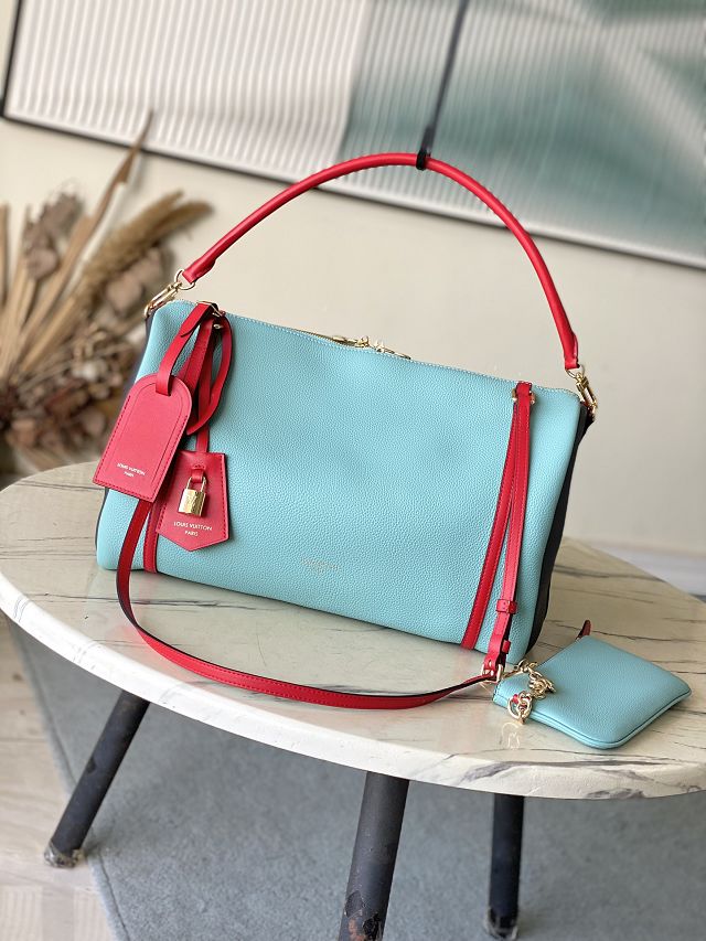 Louis vuitton original calfskin speedy soft 40 M13668 blue