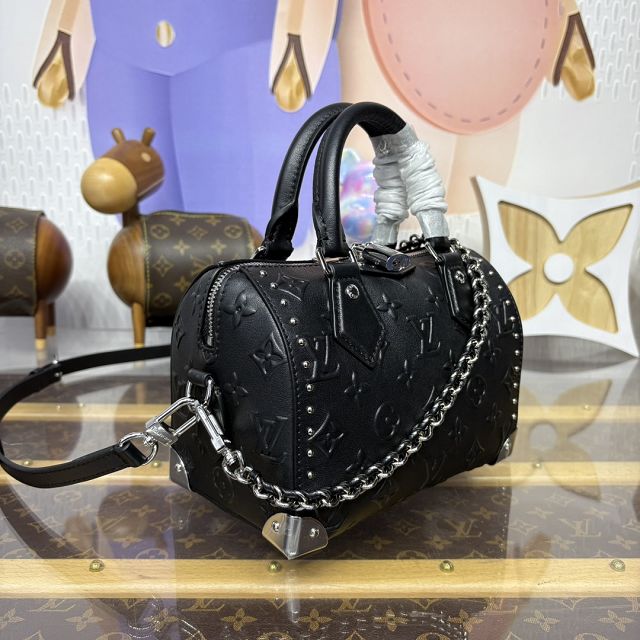 Louis vuitton original calfskin speedy trunk 20 M14575 black