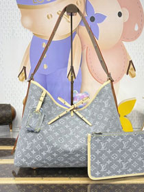 Louis vuitton original denim carryAll cargo MM M13289 grey