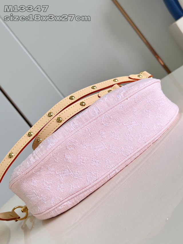 Louis vuitton original denim sunset vibe handbag M13347 pink