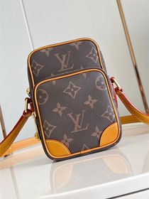 Louis vuitton original monogram calfskin amazone cross-body bag M14024 brown