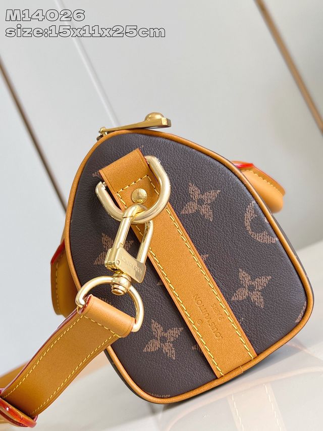 Louis vuitton original monogram calfskin keepall 25 M14026 brown