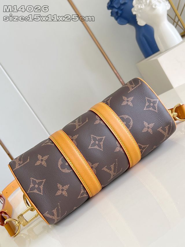 Louis vuitton original monogram calfskin keepall 25 M14026 brown