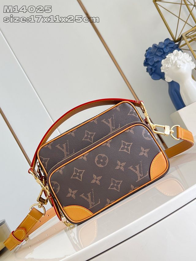 Louis vuitton original monogram calfskin nil city bag M14025 brown