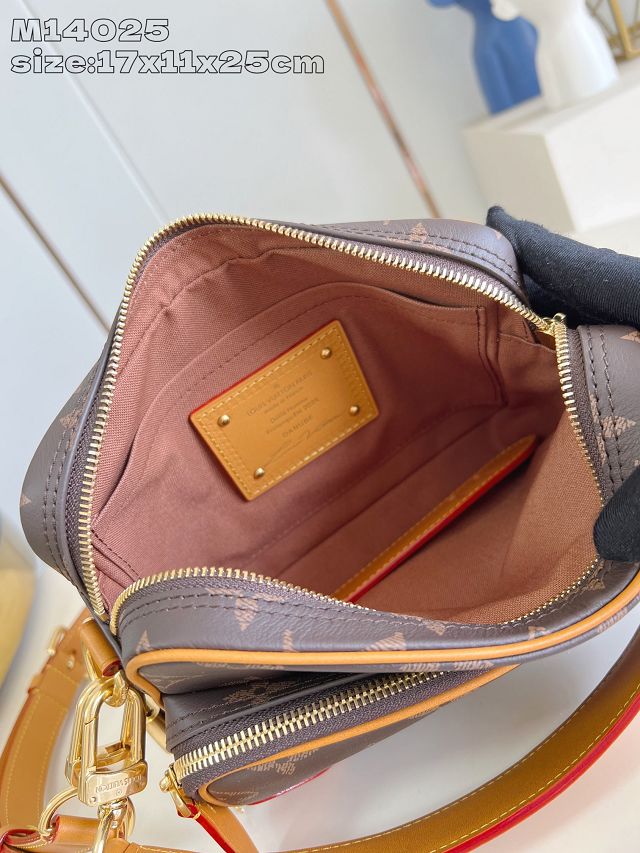 Louis vuitton original monogram calfskin nil city bag M14025 brown