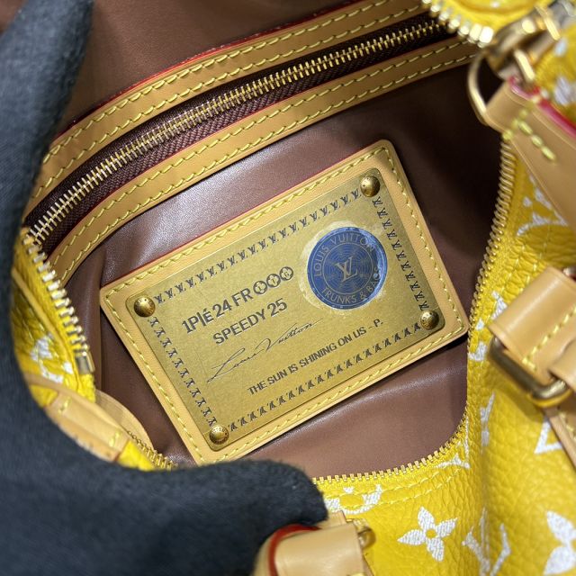 Louis vuitton original soft calfskin speedy P9 25 M24426 yellow