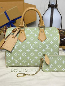 Louis vuitton original soft calfskin speedy P9 30 M14064 light green