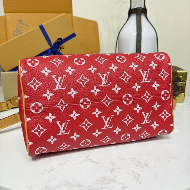 Louis vuitton original soft calfskin speedy P9 30 M14067 red