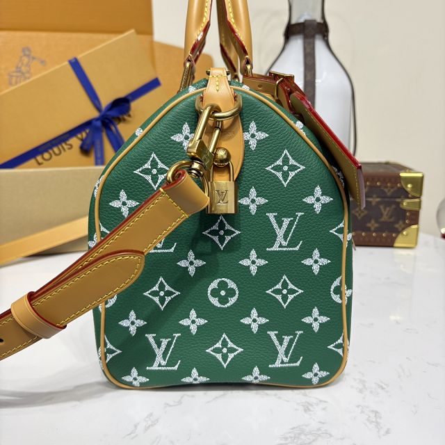 Louis vuitton original soft calfskin speedy P9 30 M14077 green