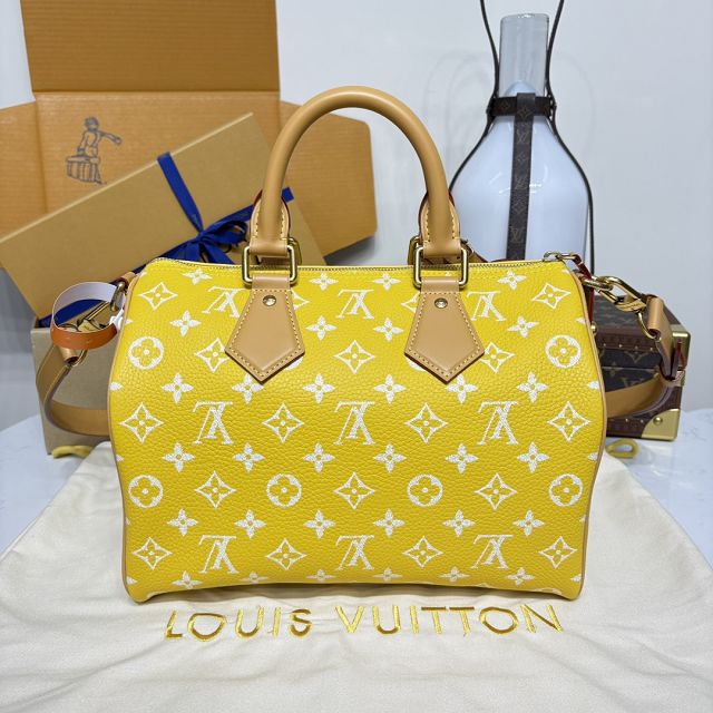 Louis vuitton original soft calfskin speedy P9 30 M21114 yellow