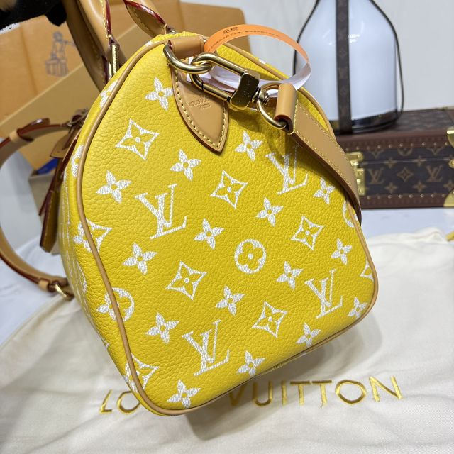 Louis vuitton original soft calfskin speedy P9 30 M21114 yellow