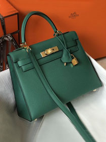 Hermes original epsom leather kelly 28 bag K28-2 vert vertigo