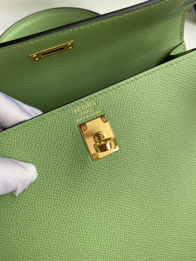 Hermes original epsom leather kelly 28 bag K28-2 vert criquet