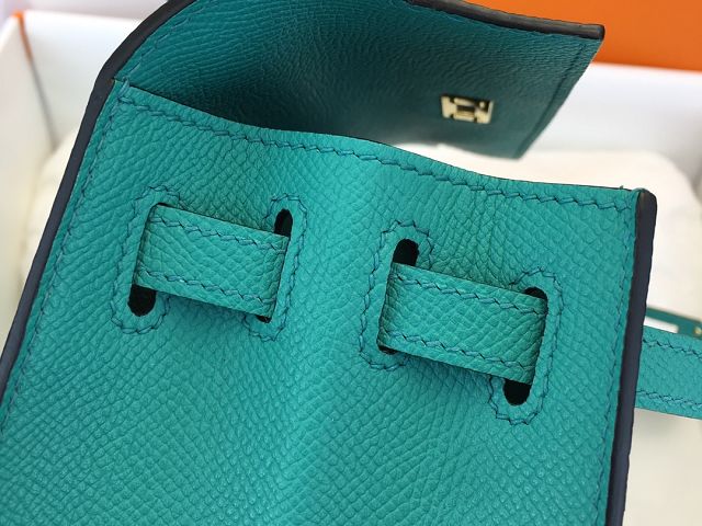 Hermes original epsom leather kelly 32 bag K32-1 vert verone