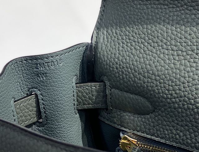 Hermes original togo leather kelly 25 bag K25 vert amande	