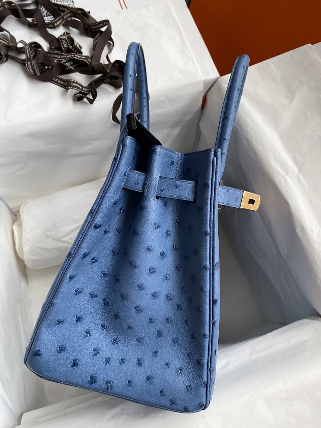 Hermes genuine ostrich leather birkin 35 bag K350 