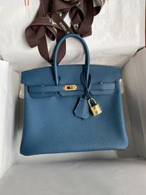 Hermes original togo leather birkin 25 bag H25-1 colvert