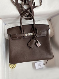 Hermes original togo leather birkin 25 bag H25-1 ebene
