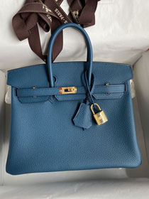 Hermes original togo leather birkin 35 bag H35-1 colvert 