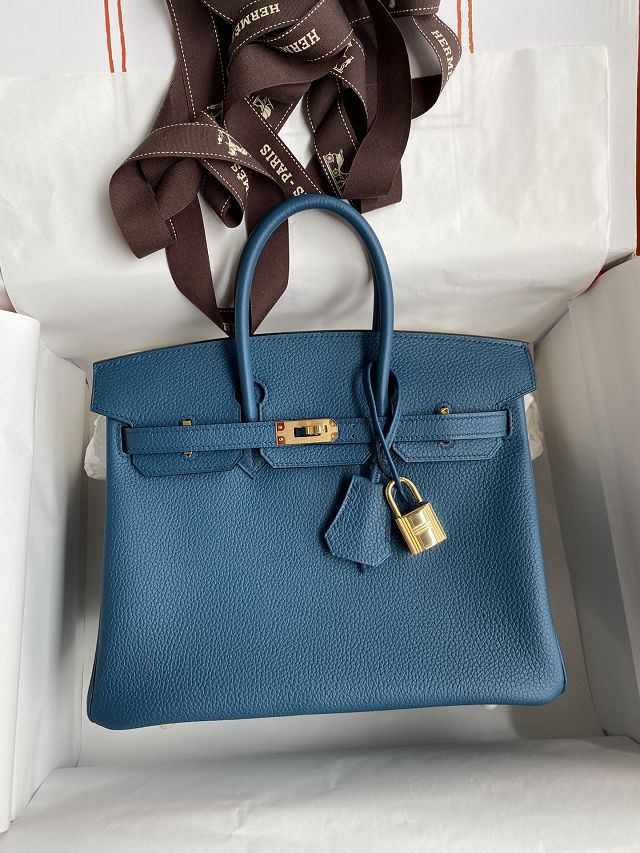Hermes original togo leather birkin 35 bag H35-1 colvert 