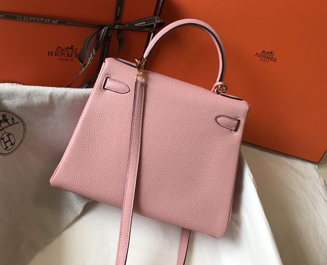 Hermes original togo leather kelly 32 bag K32-1 rose confetti 