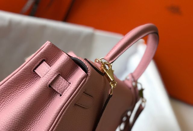 Hermes original togo leather kelly 32 bag K32-1 rose confetti 