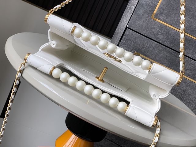 CC original lambskin small tote bag AS5413 white