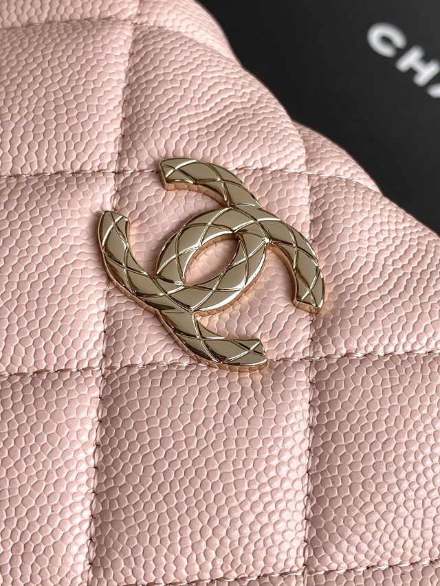 CC original grained calfskin pouch AP4591 pink