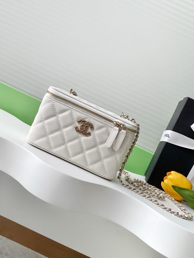 CC original grained calfskin small vanity with chain AP4530