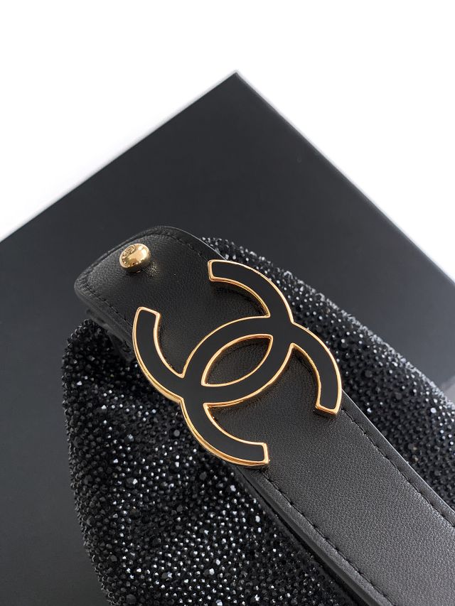 CC original lambskin mini hobo bag  AS5529 black