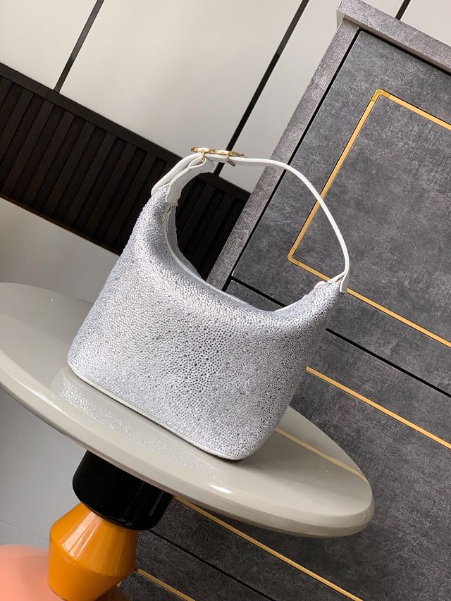 CC original lambskin mini hobo bag  AS5529 silver