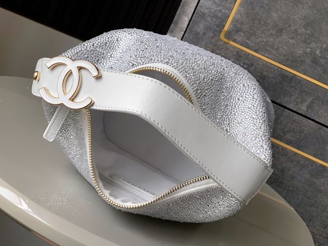 CC original lambskin mini hobo bag  AS5529 silver